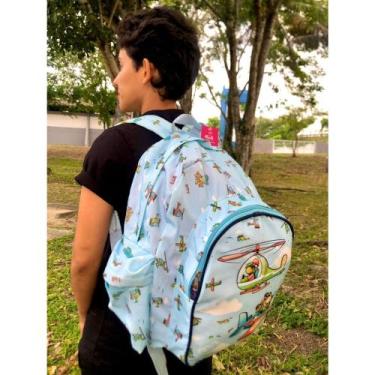 Imagem de Mochila Maternidade da Turma da Mel para Menino Modelo Aviadores Taman