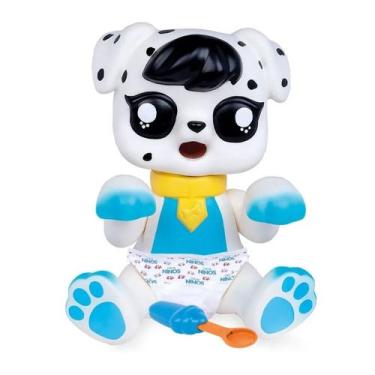 Imagem de Cachorro Pet Love Come E Faz Caquinha 25cm Branco 2415 - Cotiplás