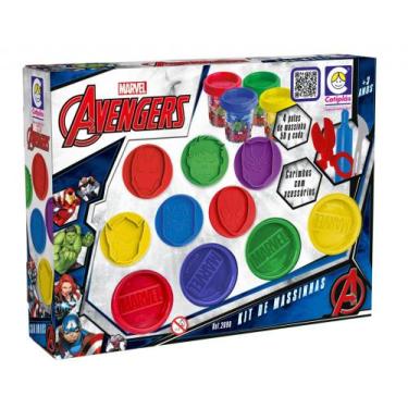 Imagem de Marvel Avengers Kit Massinhas Carimbo - Cotiplás 2698