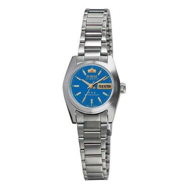 Imagem de Relogio orient automatico azul metal prata 559wc8nh a1sx, PRATA