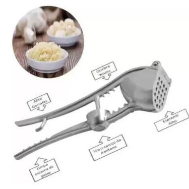 Imagem de Espremedor de Alho Simples 5 Utilidades aluminio - kbdaluminio