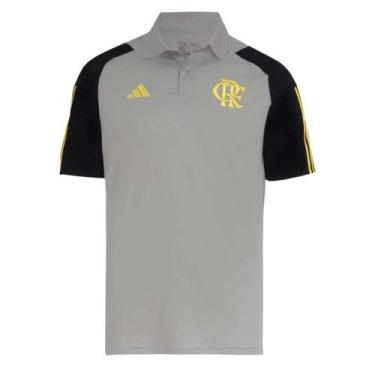 Imagem de Camiseta Polo Adidas Comissão Flamengo - Cinzapto, P