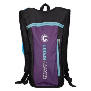 Imagem de Mochila convoy hidratacao ys29266, Preto, Roxo, UN