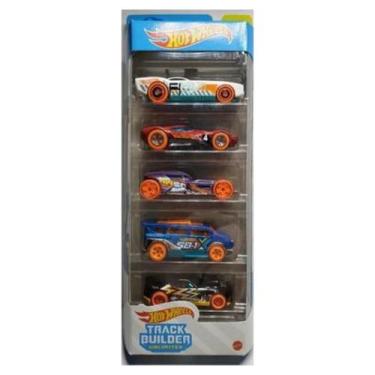 Imagem de Hot Wheels Cartela 5 Carrinhos Coleção Track Builder - Mattel