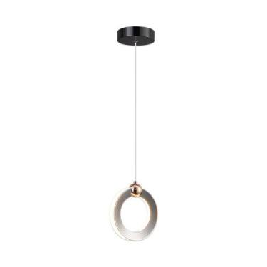Imagem de Luminária Pendente De Teto Led 15w Pingente Redondo Sala Quarto Balcão