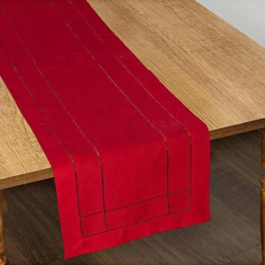 Imagem de Caminho de Mesa Retangular 40x170cm 331 - Rafimex, Vermelho