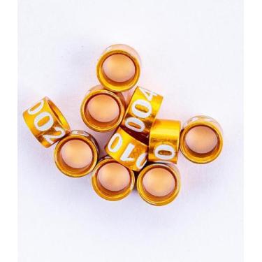 Imagem de Anilhas Fechadas de Alumínio 2.2mm Numeradas - Pact c/ 20und - anilhas