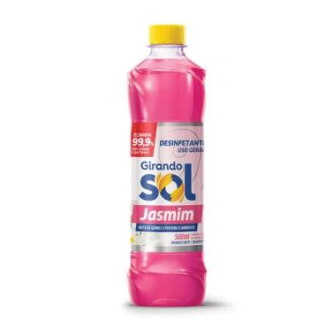 Imagem de Desinfetante Perfumado Jasmim Girando Sol 500Ml, Desinfetante Líquido 