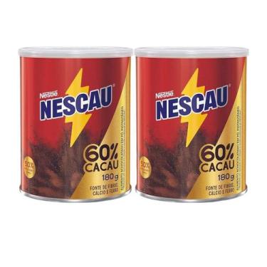Imagem de Kit Achocolatado Em Pó Nescau 60% Cacau - Nestlé 2 Unidades 180g