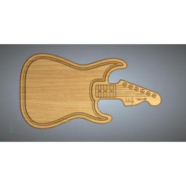 Imagem de Tábua para  churrasco guitarras - Adolfowoodart