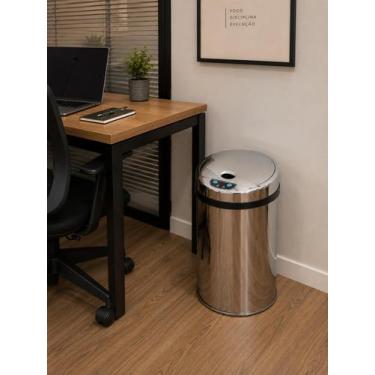 Imagem de Lixeira Automática Inox 30 Lts Premium Sensor Banheiro Kzi - Kazalinda
