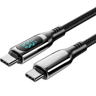 Imagem de Cabo Carregador USB-C p/ USB-C 100W 20v 5a 1 Metro Vention - Bbacomerc