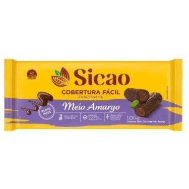 Imagem de Cobertura Meio Amargo Facil Barra 1.01kg Sicao