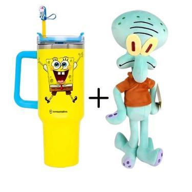 Imagem de Presente Dia dos Namorados Kit Bob Esponja Pelúcia + Canecão - Multiki