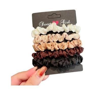 Imagem de Laço De Cabelo De Seda Minimalista Elegante, Versátil, De Alta Qualida