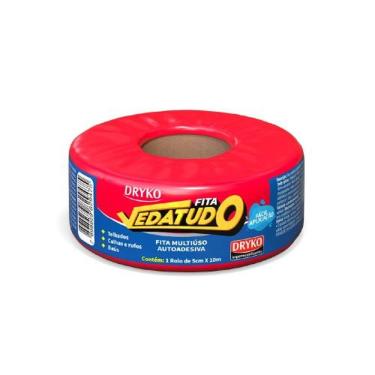 Imagem de Fita Asfáltica Vedatudo - Dryko com Vedação Impermeável Aluminizada 5CM X 10 Metros Bivolt