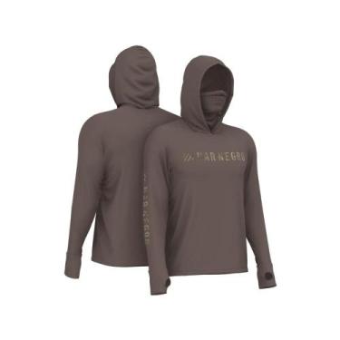 Imagem de Camisa Para Pesca UV X Protect 360 com Capuz Buff Mar Negro -, Castanh