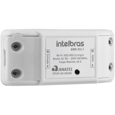 Imagem de Intelbras Interruptor Inteligente Wi-Fi EWS 201 E Alexa 1 Botão Smart 