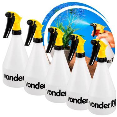 Imagem de Kit 5 Borrifador Manual 1 Litro Jardim Limpeza Plantas Salão Flores Ja