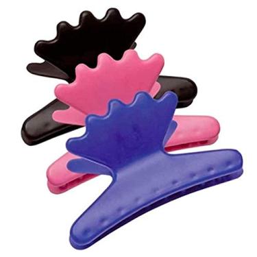 Imagem de Santa Clara, Piranha Plástica Especial para Cabelo Fixação Segura e Design Anatômico para Uso Profissional 6 Unidades Cores Sortidas