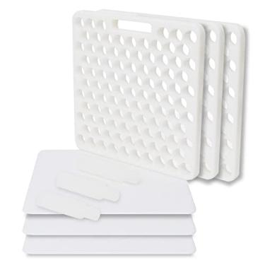 Imagem de Kit 3 Placa Porcionadora de Doces Brigadeiro 12g 101 Furos