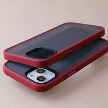 Imagem de Capa protetora de silicone macio à prova de choque para iphone 11 12 13 mini pro xs max capa translúcida 7 8 plus x xr se 2 fosco shell, vermelho, para ipone se 2020