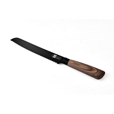 Imagem de Faca para Pão com Lâmina de Aço Inox James.F Black Wood 32,5CM