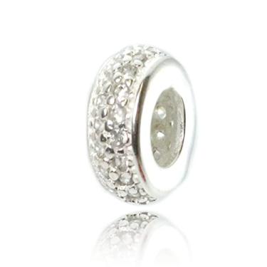 Imagem de Kit 4 Berloques Separador Zircônia Prata 925