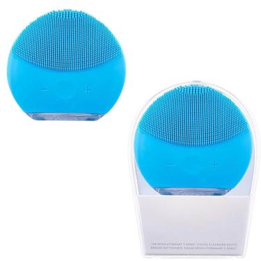 Imagem de Esponja Massageadora Elétrica Para Limpeza Facial Azul