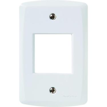 Imagem de Placa 2 Postos Juntos 4x2 Tramontina Lux² Branca Tramontina