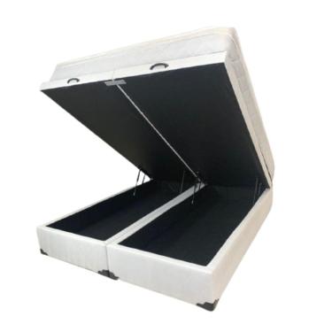 Imagem de Cama Box Baú Queen Com Colchão Molas Ensacadas - Blindado