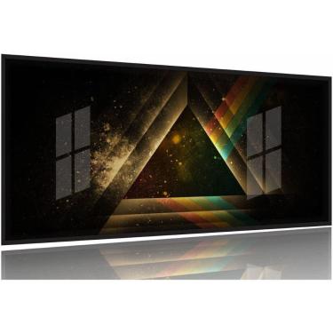 Imagem de Quadro Decorativo Banda Pink Floyd color 130x60 Moldura Preta 2x2