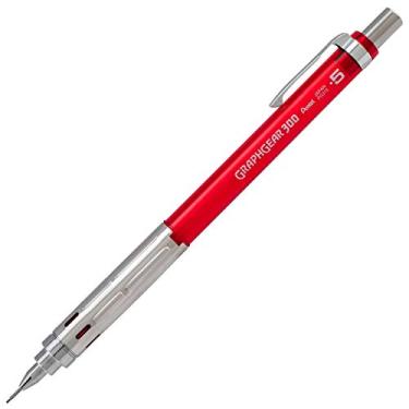 Imagem de Pentel Lapiseira GraphGear 300, caixa com 12 lápis, vermelha, 0,5 mm