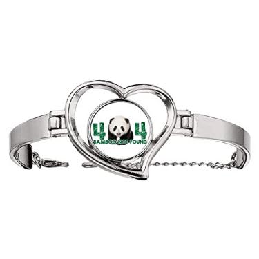 Imagem de Pulseira infantil Panda Walking Heart Jewelry Wire Bangle, Medium, Metal
