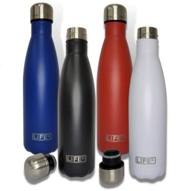 Imagem de Garrafa Térmica 500ml 12h Quente e 24h Gelado Café Água (Vermelho)