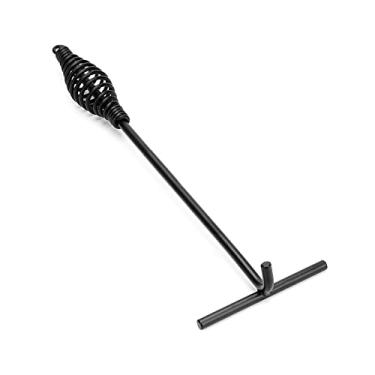 Imagem de Stanbroil 38,1 cm Camp levantador de tampa de forno holandês de ferro fundido profissional com alça espiral - cozinha doméstica e interna