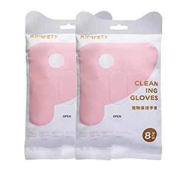 Imagem de MAXBROTHERS Artigos para animais de estimação Luvas de SPA descartáveis ​​Limpeza de animais de estimação Luvas de banho anti-mordida para gatos e cães (2 pacotes de 16 no total)