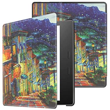 Imagem de Capa fina para Kindle Oasis 2017 9ª geração 2019 10ª geração Kindle Oasis – Capa impermeável com despertar/hibernação automática