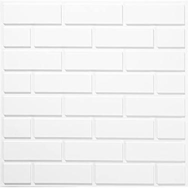 Imagem de Kit 40 Placas De Pvc Revestimento 3D Tijolinho