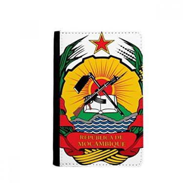Imagem de Moçambique Emblema Nacional Africano Porta-passaporte Notecase Burse Carteira Capa Cartão Bolsa, Multicolor
