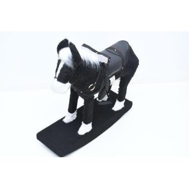 Imagem de Cavalo Cavalinho Brinquedo Infantil De Montar Modelo Ponei Luxuoso - C
