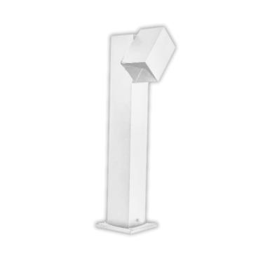 Imagem de Poste Ornamental Articulado Quadrado Branco - Belly Lustres 50cm