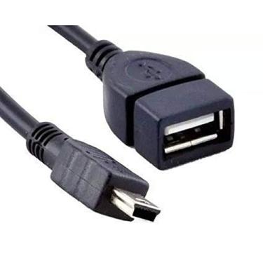 Imagem de Cabo Adaptador Otg V3 Mini Usb x Usb Femea - Para Smartphones, Tablets 14cm