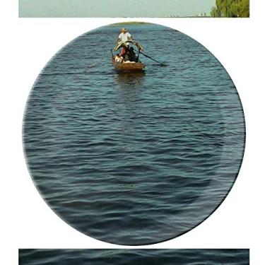 Imagem de Prato de pescador decorativo de porcelana Salver Prato de jantar