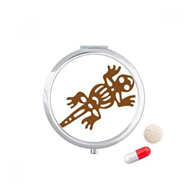 Imagem de Mexico Totems Gecko Lagarto Civilização Antiga Caixa de Armazenamento de Remédio