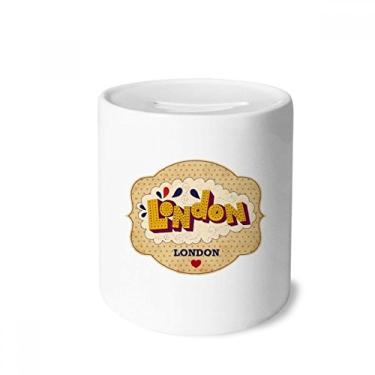 Imagem de DIYthinker Guarda-chuva Reino Unido London Stamp British Money Box caixa de cerâmica porta-moedas presente de cofrinho