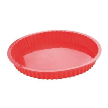Imagem de Forma Para Torta De Silicone 26cm - Vermelha - Mimo Style