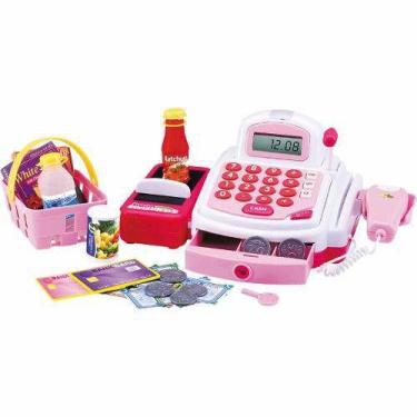 Imagem de Caixa Registradora Brinquedo Infantil Completa Com Acessórios Dm Toys