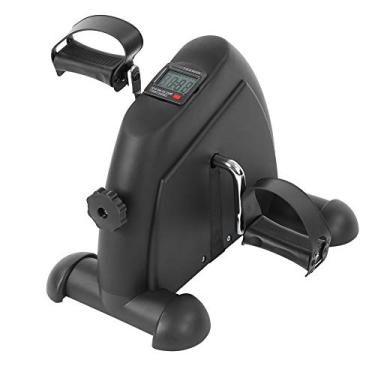 Imagem de Treinador de perna de braço, mini bicicleta ergométrica, visor de LED portátil para pacientes idosos