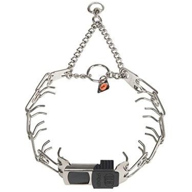 Imagem de Herm Sprenger Coleira para treinamento de cães com fivela de clique de liberação rápida e anel giratório | Coleira de aço inoxidável de comprimento ajustável feita na Alemanha para cães pequenos a